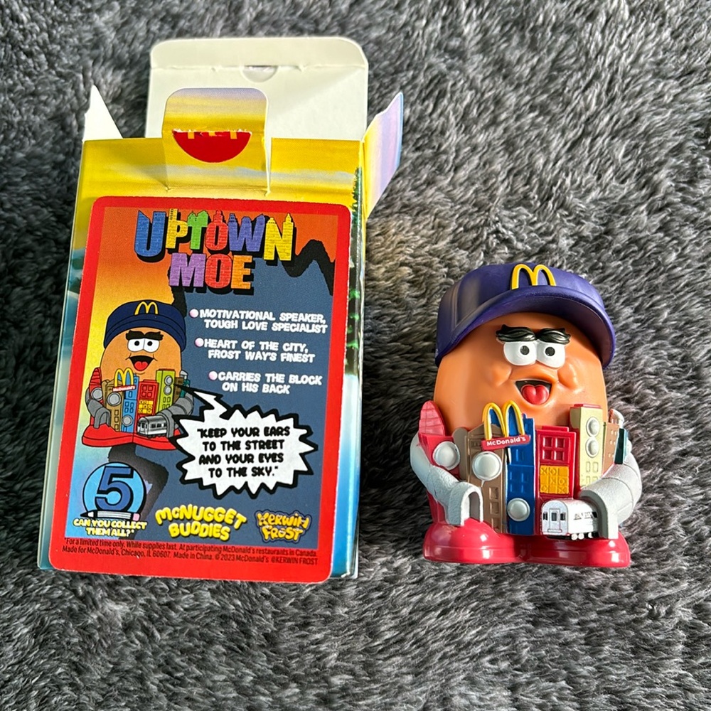 McNugget buddies from adult happy meal Uptown Moe